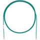Panduit Cat.6 UTP Patch Network Cable - 9 ft Category 6 Network Cable for Network Device - First End: 1 x RJ-45 Male Network - Second End: 1 x RJ-45 Male Network - Patch Cable - Green, Clear - RoHS, TAA Compliance UTP28SP9GR