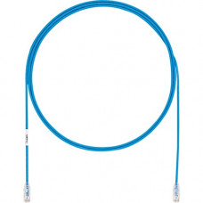 Panduit Cat.6a U/UTP Patch Network Cable - 6.56 ft Category 6a Network Cable for Network Device - First End: 1 x RJ-45 Male Network - Second End: 1 x RJ-45 Male Network - Patch Cable - Blue - 1 Pack UTP28X2MBU