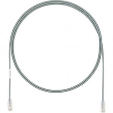 Panduit Cat.6a UTP Patch Network Cable - 3 ft Category 6a Network Cable for Network Device - First End: 1 x RJ-45 Male Network - Second End: 1 x RJ-45 Male Network - Patch Cable - 28 AWG - Clear, Gray - 1 Pack - TAA Compliance UTP28X3GY