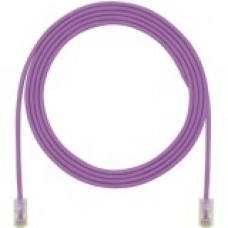 Panduit Cat.6a F/UTP Patch Network Cable - Category 6a for Network Device - Patch Cable - 7.87" - 48 Pack - 1 x RJ-45 Male Network - 1 x RJ-45 Male Network - Clear, Violet - TAA Compliance UTP28X8INVL-48