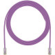 Panduit Cat.6a F/UTP Patch Network Cable - Category 6a for Network Device - Patch Cable - 7.87" - 48 Pack - 1 x RJ-45 Male Network - 1 x RJ-45 Male Network - Clear, Violet - TAA Compliance UTP28X8INVL-48