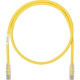 Panduit Cat.6a U/UTP Patch Network Cable - 2.95 ft Category 6a Network Cable for Network Device - First End: 1 x RJ-45 Male Network - Second End: 1 x RJ-45 Male Network - 10 Gbit/s - Patch Cable - 26 AWG - Clear, Yellow - 1 UTP6ASD3YL