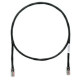 PANDUIT Cat.5e UTP Patch Cable - RJ-45 Male Network - RJ-45 Male Network - 20ft - Black - TAA Compliance UTPCH20BLY