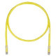 PANDUIT TX5e Cat.5e UTP Patch Cable - RJ-45 Male Network - RJ-45 Male Network - 2ft - Yellow - TAA Compliance UTPCH2YLY