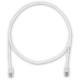 Panduit Cat.5e UTP Network Patch Cable - 39.37 ft Category 5e Network Cable for Network Device - First End: 1 x RJ-45 Male Network - Second End: 1 x RJ-45 Male Network - Patch Cable - Off White - TAA Compliance UTPCH12MY