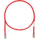 Panduit Cat.5e U/UTP Patch Network Cable - 26.25 ft Category 5e Network Cable for Network Device - First End: 1 x RJ-45 Male Network - Second End: 1 x RJ-45 Male Network - Patch Cable - Red - 1 Pack - TAA Compliance UTPCH8MRDY