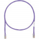Panduit Cat.5e UTP Patch Network Cable - 25 ft Category 5e Network Cable for Network Device - First End: 1 x RJ-45 Male Network - Second End: 1 x RJ-45 Male Network - Patch Cable - Violet - 1 Pack - TAA Compliance UTPCH25VLY