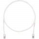 Panduit Cat.5e UTP Patch Network Cable - 4 ft Category 5e Network Cable for Network Device - First End: 1 x RJ-45 Male Network - Second End: 1 x RJ-45 Male Network - Patch Cable - Off White - 1 Pack - TAA Compliance UTPCH4Y
