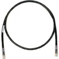 Panduit Cat.6a U/UTP Network Cable - Category 6a for Network Device - 1.25 GB/s - 22.97 ft - 1 Pack - 1 x RJ-45 Male Network - 1 x RJ-45 Male Network - Clear, Black - TAA Compliance UTPK6A7MBL