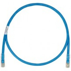 Panduit Cat.6a U/UTP Network Cable - Category 6a for Network Device - 1.25 GB/s - 22.97 ft - 1 Pack - 1 x RJ-45 Male Network - 1 x RJ-45 Male Network - Clear, Blue - TAA Compliance UTPK6A7MBU