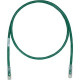 Panduit Cat.6a U/UTP Network Cable - Category 6a for Network Device - 1.25 GB/s - 9.84 ft - 1 Pack - 1 x RJ-45 Male Network - 1 x RJ-45 Male Network - Clear, Green - TAA Compliance UTPK6A10GR