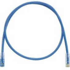 Panduit Cat.6 U/UTP Patch Network Cable - 14.11 ft Category 6 Network Cable for Network Device - First End: 1 x RJ-45 Male Network - Second End: 1 x RJ-45 Male Network - Patch Cable - Clear, Blue - 1 Pack - TAA Compliance UTPKSP14BU