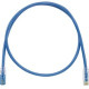 Panduit Cat.6 U/UTP Patch Network Cable - 14.11 ft Category 6 Network Cable for Network Device - First End: 1 x RJ-45 Male Network - Second End: 1 x RJ-45 Male Network - Patch Cable - Clear, Blue - 1 Pack - TAA Compliance UTPKSP14BU