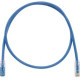 Panduit Cat.6 U/UTP Patch Network Cable - Category 6 for Network Device - Patch Cable - 9.84 ft - 1 Pack - 1 x RJ-45 Male Network - 1 x RJ-45 Male Network - Clear, Blue - TAA Compliance UTPKSP10BU