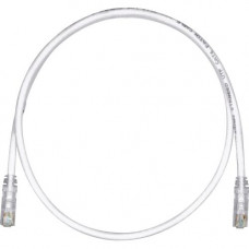 Panduit Cat.6 UTP Patch Network - 11 ft Category 6 Network Cable for Network Device - First End: 1 x RJ-45 Male Network - Second End: 1 x RJ-45 Male Network - Patch Cable - Off White, Clear - 1 Pack - TAA Compliance UTPSP11Y