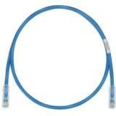 Panduit Cat.6e U/UTP Network Cable - 16.41 ft Category 6e Network Cable - First End: 1 x RJ-45 Male Network - Second End: 1 x RJ-45 Male Network - Patch Cable - Clear, Blue - TAA Compliance UTPSP5MBUY