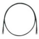 PANDUIT Cat.6 UTP Patch Cord - RJ-45 Male Network - RJ-45 Male Network - 14ft - Black, Clear - TAA Compliance UTPSP14BLY