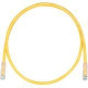 Panduit Cat.6 U/UTP Patch Network Cable - 16 ft Category 6 Network Cable for Network Device - First End: 1 x RJ-45 Male Network - Second End: 1 x RJ-45 Male Network - Patch Cable - Clear, Yellow - 1 Pack - TAA Compliance UTPSP16YLY