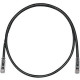 Panduit Cat.6 U/UTP Patch Network Cable - 55.77 ft Category 6 Network Cable for Network Device - First End: 1 x RJ-45 Male Network - Second End: 1 x RJ-45 Male Network - Patch Cable - Clear, Black - 1 Pack - TAA Compliance UTPSP17MBLY