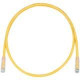 Panduit Cat.6 UTP Patch Network Cable - 17 ft Category 6 Network Cable for Network Device - First End: 1 x RJ-45 Male Network - Second End: 1 x RJ-45 Male Network - Patch Cable - Gold Plated Contact - Yellow - 1 Pack - TAA Compliance UTPSP17YLY