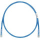 Panduit Cat.6 U/UTP Patch Network Cable - Category 6 for Network Device - Patch Cable - 131.23 ft - 1 Pack - 1 x RJ-45 Male Network - 1 x RJ-45 Male Network - Clear, Blue - TAA Compliance UTPSPL40MBUY