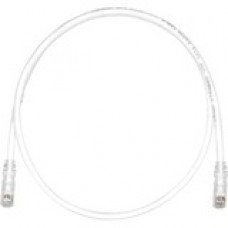 Panduit Cat.6 Patch Network Cable - 3.28 ft Category 6 Network Cable for Network Device - First End: 1 x RJ-45 Male Network - Second End: 1 x RJ-45 Male Network - Patch Cable - Off White, Clear - TAA Compliance UTPSP1MY