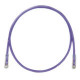 PANDUIT Cat.6 UTP Patch Cord - RJ-45 Male Network - RJ-45 Male Network - 1ft - Violet, Clear - TAA Compliance UTPSP1VLY