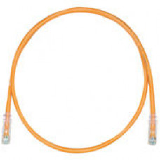 PANDUIT Cat.6 UTP Patch Cord - RJ-45 Male Network - RJ-45 Male Network - 25ft - Orange, Clear - TAA Compliance UTPSP25ORY