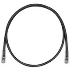 Panduit Cat.6e U/UTP Network Cable - 3.28 ft Category 6e Network Cable - First End: 1 x RJ-45 Male Network - Second End: 1 x RJ-45 Male Network - Patch Cable - Clear, Black - TAA Compliance UTPSP1MBLY