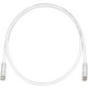 Panduit Cat.6e U/UTP Patch Network Cable - 6.56 ft Category 6e Network Cable for Network Device - First End: 1 x RJ-45 Male Network - Second End: 1 x RJ-45 Male Network - Patch Cable - Gold Plated Contact - 24 AWG - Gray, Clear - 1 UTPSP2MGYY