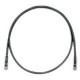 PANDUIT Cat.6 UTP Patch Cord - RJ-45 Male Network - RJ-45 Male Network - 3ft - Black, Clear - TAA Compliance UTPSP3BLY