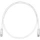 Panduit PanNet Cat.6 U/UTP Network Cable - 27 ft Category 6 Network Cable for Network Device - First End: 1 x RJ-45 Male Network - Second End: 1 x RJ-45 Male Network - Patch Cable - Clear, International Gray - 1 Pack - TAA Compliance UTPSP27GYY