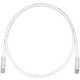 Panduit PanNet Cat.6 U/UTP Network Cable - 98.43 ft Category 6 Network Cable for Network Device - First End: 1 x RJ-45 Male Network - Second End: 1 x RJ-45 Male Network - Patch Cable - Clear, International Gray - 1 Pack - TAA Compliance UTPSP30MGYY