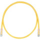 Panduit Cat.6 Patch Network Cable - 9.84 ft Category 6 Network Cable for Network Device - First End: 1 x RJ-45 Male Network - Second End: 1 x RJ-45 Male Network - Patch Cable - Yellow, Clear UTPSP3MYLY