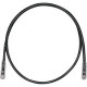 Panduit Cat.6 UTP Network Patch Cable - 28 ft Category 6 Network Cable for Network Device - First End: 1 x RJ-45 Male Network - Second End: 1 x RJ-45 Male Network - Patch Cable - Black - TAA Compliance UTPSP28BLY
