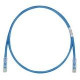 PANDUIT Cat.6 UTP Patch Cord - RJ-45 Male Network - RJ-45 Male Network - 20ft - Blue, Clear UTPSP20BUY