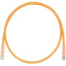 Panduit Cat.6 U/UTP Patch Network Cable - Category 6 for Network Device - Patch Cable - 32.81 ft - 1 Pack - 1 x RJ-45 Male Network - 1 x RJ-45 Male Network - Clear, Orange - TAA Compliance UTPSP10MORY