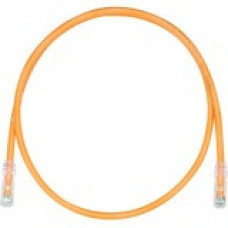 Panduit Cat.6 U/UTP Patch Network Cable - Category 6 for Network Device - Patch Cable - 16.40 ft - 1 Pack - 1 x RJ-45 Male Network - 1 x RJ-45 Male Network - Clear, Orange - TAA Compliance UTPSP5MORY