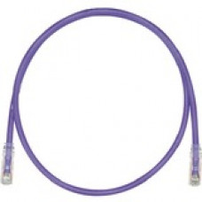 Panduit Cat.6 U/UTP Patch Network Cable - 22.97 ft Category 6 Network Cable for Network Device - First End: 1 x RJ-45 Male Network - Second End: 1 x RJ-45 Male Network - Patch Cable - Clear, Violet - 1 Pack UTPSP7MVLY