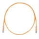 PANDUIT Cat.6 UTP Patch Cable - RJ-45 Male Network - RJ-45 Male Network - 8ft - Orange, Clear - TAA Compliance UTPSP8ORY