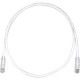 Panduit Cat.6 UTP Network Patch Cable - 27 ft Category 6 Network Cable for Network Device - First End: 1 x RJ-45 Male Network - Second End: 1 x RJ-45 Male Network - Patch Cable - 24 AWG - Off White - TAA Compliance UTPSP27Y