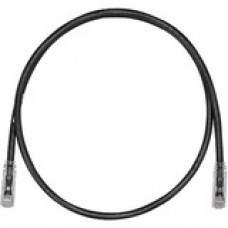 Panduit Cat.6 UTP Network Patch Cable - 60 ft Category 6 Network Cable for Network Device - First End: 1 x RJ-45 Male Network - Second End: 1 x RJ-45 Male Network - Patch Cable - 24 AWG - Black - TAA Compliance UTPSP60BLY