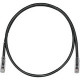 Panduit Cat.6 UTP Network Patch Cable - 33 ft Category 6 Network Cable for Network Device - First End: 1 x RJ-45 Male Network - Second End: 1 x RJ-45 Male Network - Patch Cable - 24 AWG - Black - TAA Compliance UTPSP33BLY