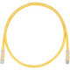 Panduit Cat.6 UTP Network Patch Cable - 75 ft Category 6 Network Cable for Network Device - First End: 1 x RJ-45 Male Network - Second End: 1 x RJ-45 Male Network - Patch Cable - 24 AWG - Yellow - TAA Compliance UTPSP75YLY