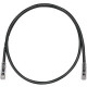 Panduit Cat.6 U/UTP Patch Network Cable - Category 6 for Network Device - Patch Cable - 18.04 ft - 1 Pack - 1 x RJ-45 Male Network - 1 x RJ-45 Male Network - Clear, Black - TAA Compliance UTPSP18BLY