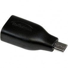 Startech.Com Micro USB OTG (On the Go) to USB Adapter - M/F - 1 x Type B Male Micro USB - 1 x Type A Female USB - Nickel-plated Connectors - Black - RoHS Compliance UUSBOTGADAP