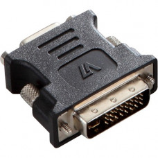 V7 Video Adapter - 1 x DVI-I Male Video - 1 x HD-15 Female VGA - Black E2DVIIMVGAF-ADPTR