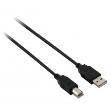 V7 USB Cable Adapter - 9.84 ft USB Data Transfer Cable - First End: 1 x Type A Male USB - Second End: 1 x Type B Male USB - Black E2USB2AB-03M