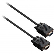 V7 Video Cable - 9.84 ft Video Cable - First End: 1 x HD-15 Male VGA - Second End: 1 x HD-15 Female VGA - Extension Cable - Black E2VGAXT-03M-BK