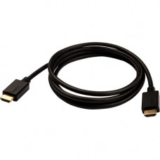 V7 Black Video Cable Pro HDMI Male to HDMI Male 2m 6.6ft - 6.56 ft HDMI A/V Cable for Audio/Video Device, PC, Monitor, HDTV, Projector - HDMI Male Digital Audio/Video - HDMI Male Digital Audio/Video - 48 Gbit/s - 30 AWG - Black HDMIPRO-2M-BLK